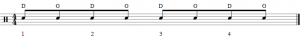 Rudiment batterie - Frisé